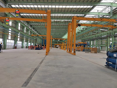 BMH type 2~10 tons electric hoist semi-gantry crane